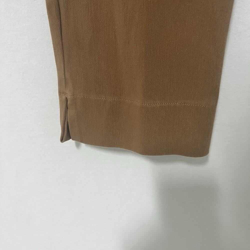 J. Jill Wearever Collection Pants Medium Slimming Tan Beige Straight Leg Pockets - Picture 3 of 11